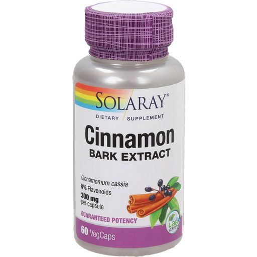 Solaray Cinnamon - Cimet - 60 veg. kaps.