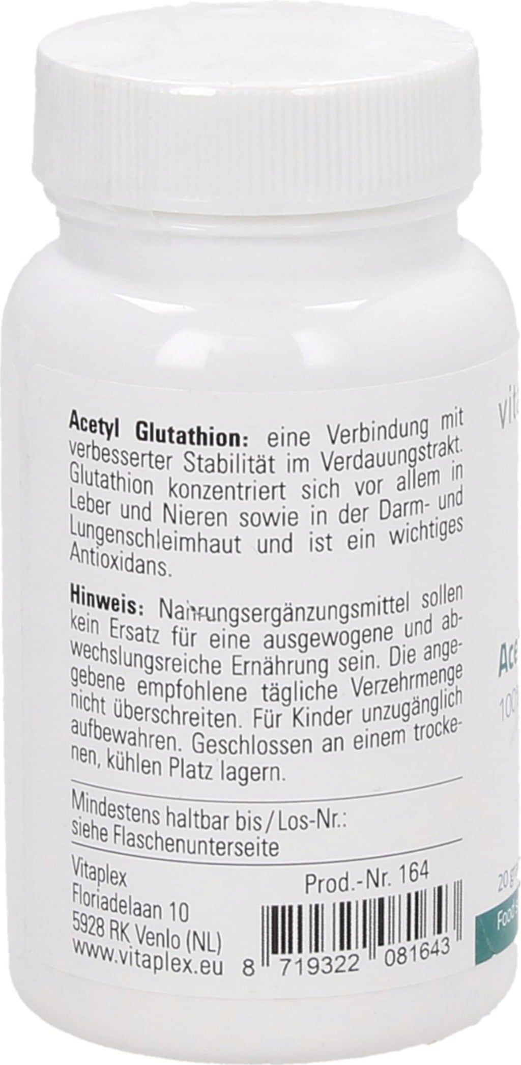 Vitaplex Asetyyliglutationijauhe - 20 g