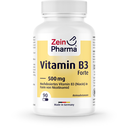 ZeinPharma Vitamin B3 Forte 500 mg - 90 Kapslar