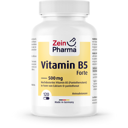 ZeinPharma Vitamin B5 Forte 500 mg - 120 Kapseln