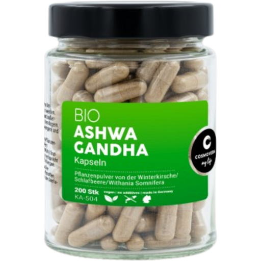 Cosmoveda Ashwagandha -kapselit, luomu - 200 kapselia