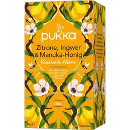 Lemon, Ginger & Manuka Honey Organic Herbal Tea - 20 sztuk