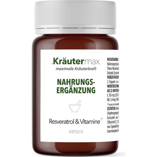 Kräutermax Resveratrol y Vitaminas+ - 60 cápsulas