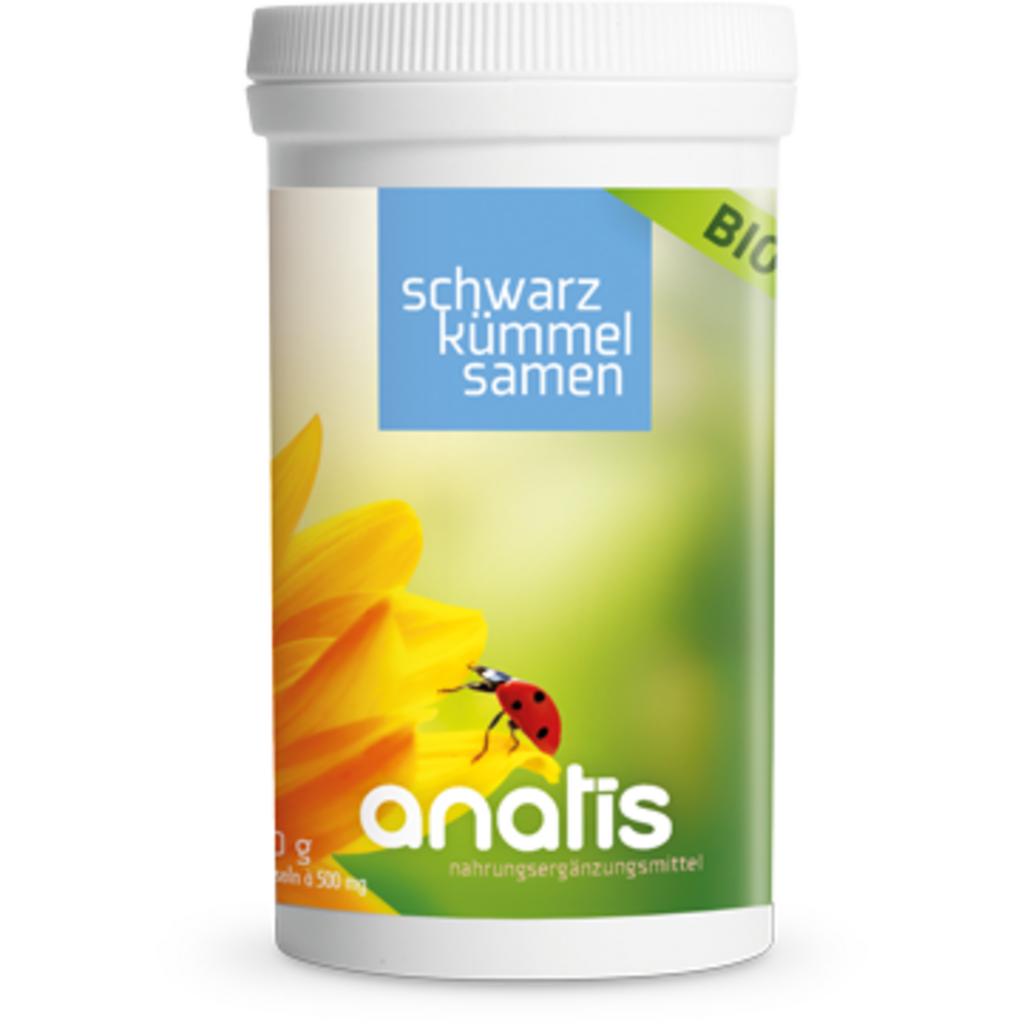 Organic Black Cumin Seeds, 180 capsules anatis Naturprodukte