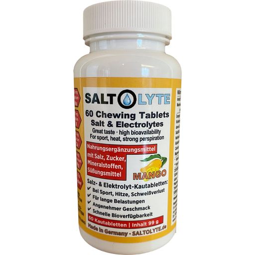 SALTOLYTE Žvečljive tablete s soljo in minerali - Mango
