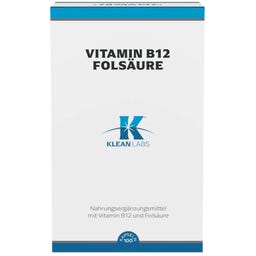 KLEAN LABS Vitamine B12 Acide folique - 100 gélules