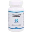 KLEAN LABS Vitamín B12 kyselina listová - 100 kapslí