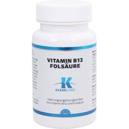 KLEAN LABS Vitamin B12 Folic Acid - 100 capsules