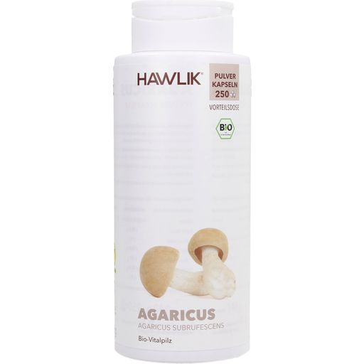 Hawlik Agaricus Powder Capsules Organic - 250 capsules