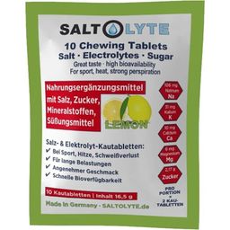 Kutija tableta za žvakanje sol + minerali - Limun