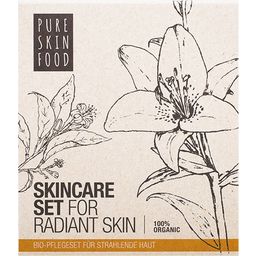 Pure Skin Food Organic Skincare Set For Radiant Skin - 1 setti