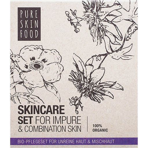 Pure Skin Food Pflegeset für unreine & Mischhaut, Bio - 1 Set