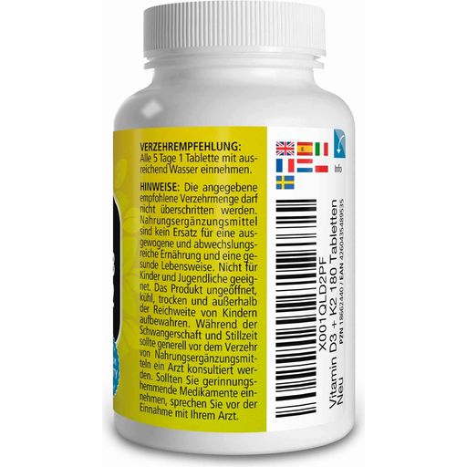 Vitamín D3 5000 IE + K2 100 µg (vysoce dávkovaný) 
