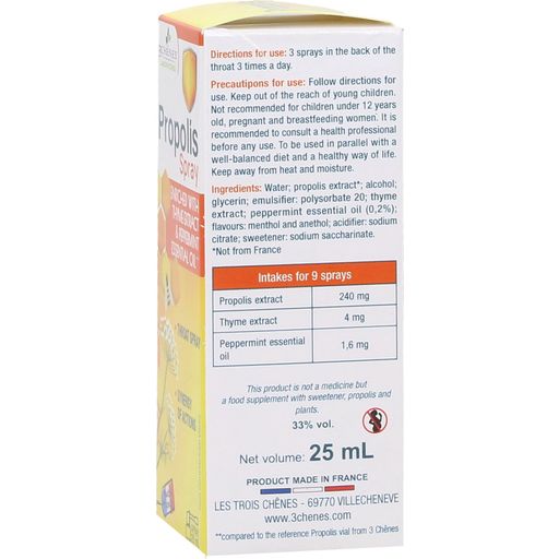 3 Chênes Laboratoires Propolis Throat Spray - 25 ml