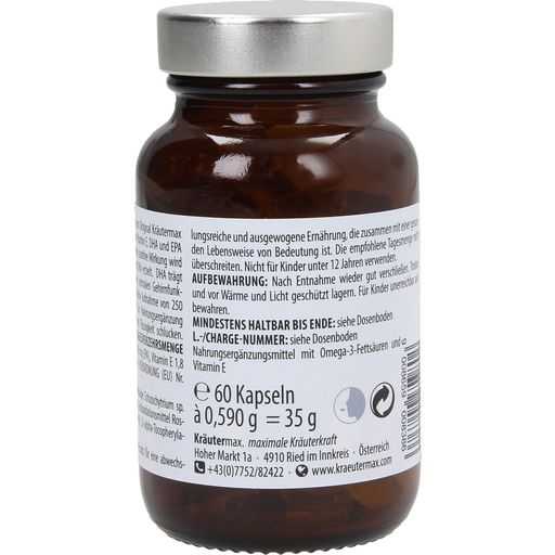 Kräutermax Omega 3 vegan - 60 kapslí