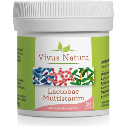 Vivus Natura Lactobac Multistam - 60 Capsules