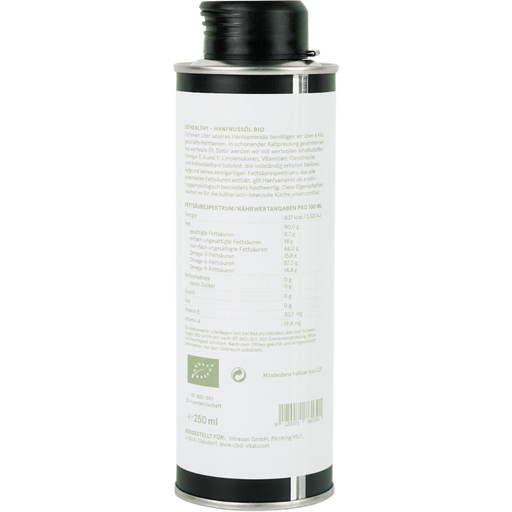 CBD VITAL Organic Hemp Seed Oil - So Healthy - 250 ml