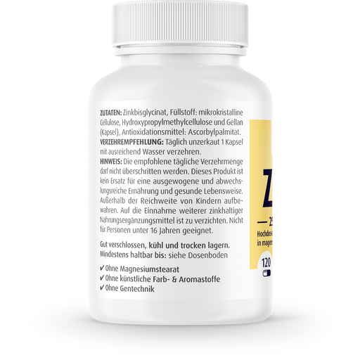 ZeinPharma Zinc Glycinate 25mg - 120 capsules