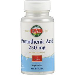 KAL Acide Pantothénique - 250 mg.
