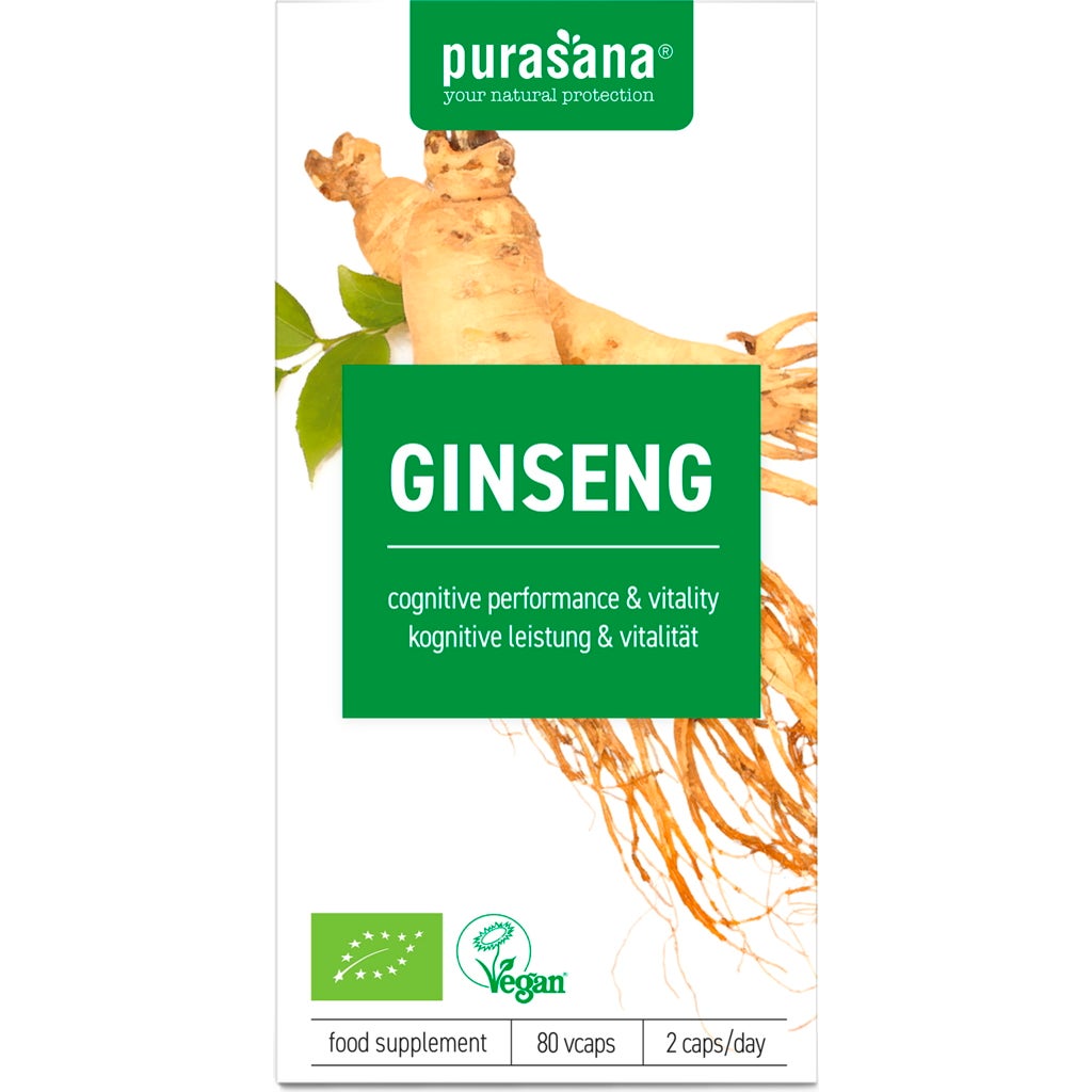 Ginseng Bio 300 Mg 80 Gélules Veg Purasana Boutique En Ligne