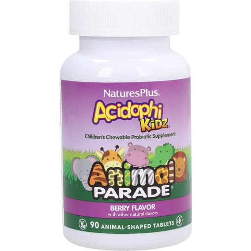 Nature's Plus Animal Parade AcidophiKiDZ - 90 comprimidos masticables