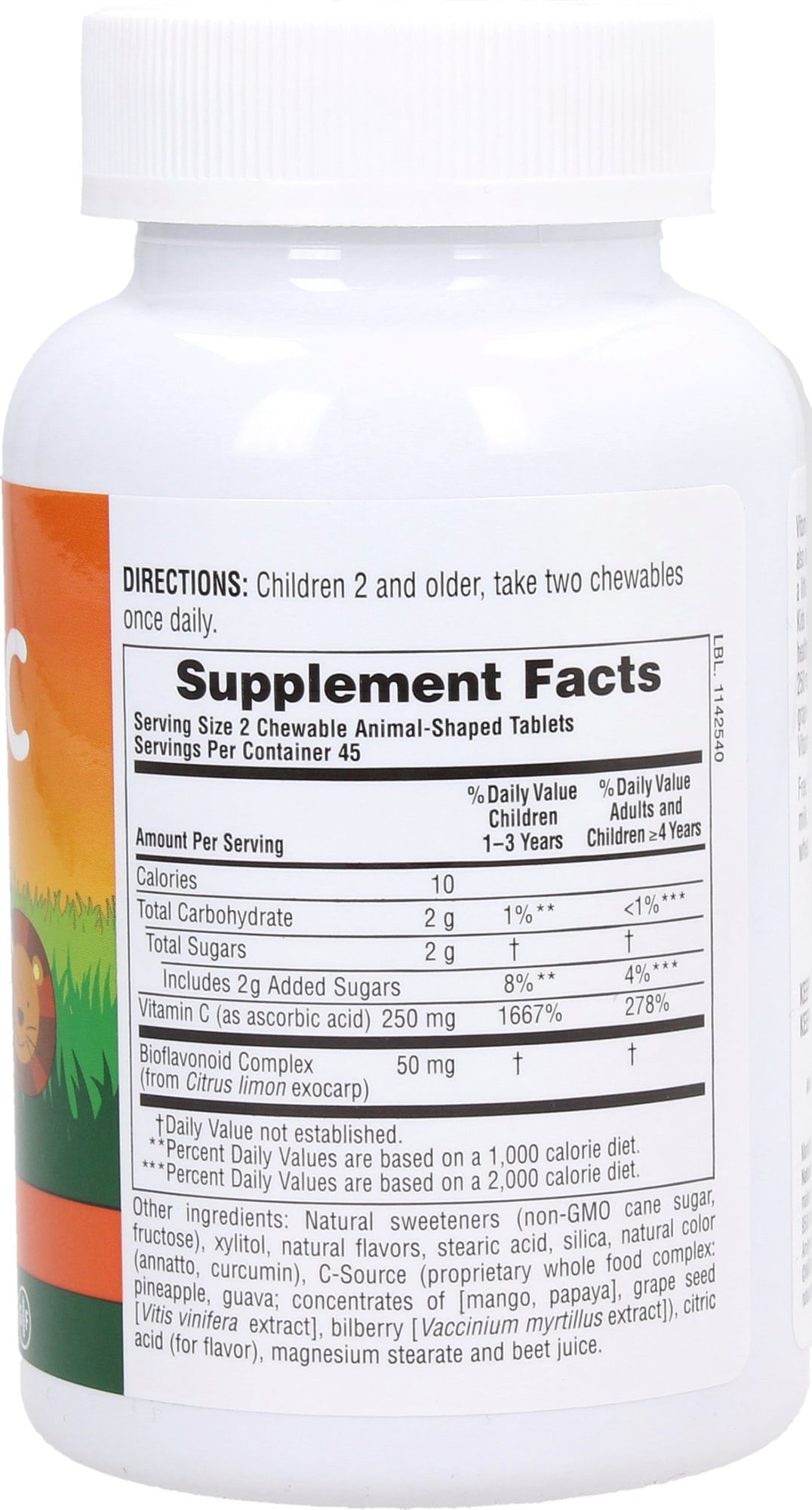 Nature's Plus Animal Parade Vitamin C - 90 Kautabletten
