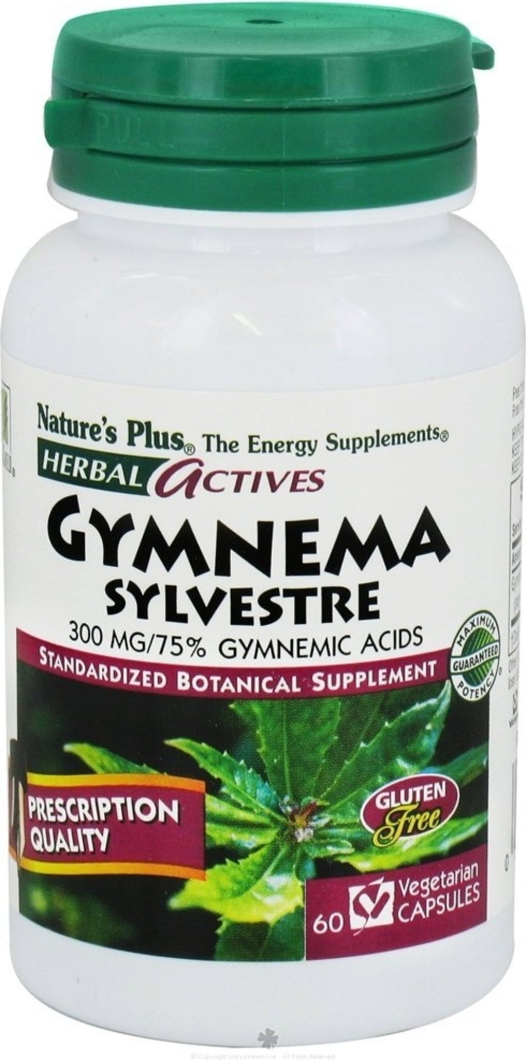 Herbal actives Gymnema Sylvestre - Gurmar - 60 Cápsulas vegetais