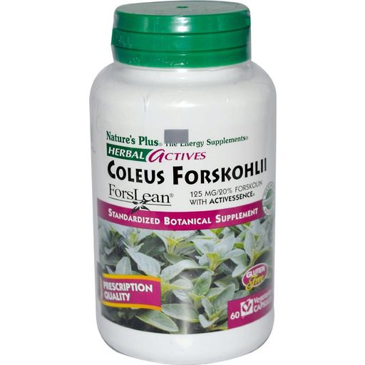 Herbal actives Coleus Forskohlii in Capsule - 60 capsule veg.