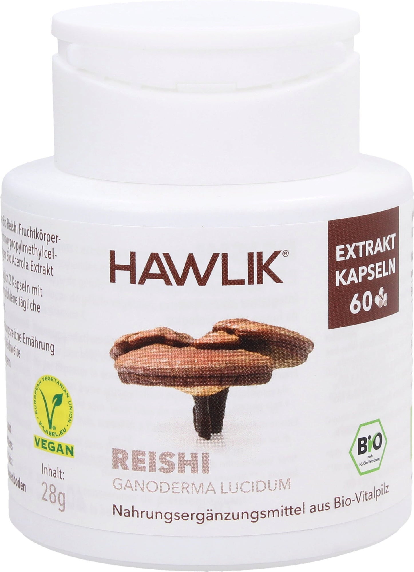 Hawlik Bio extrakt Reishi vo forme kapsúl - 60 kapsúl