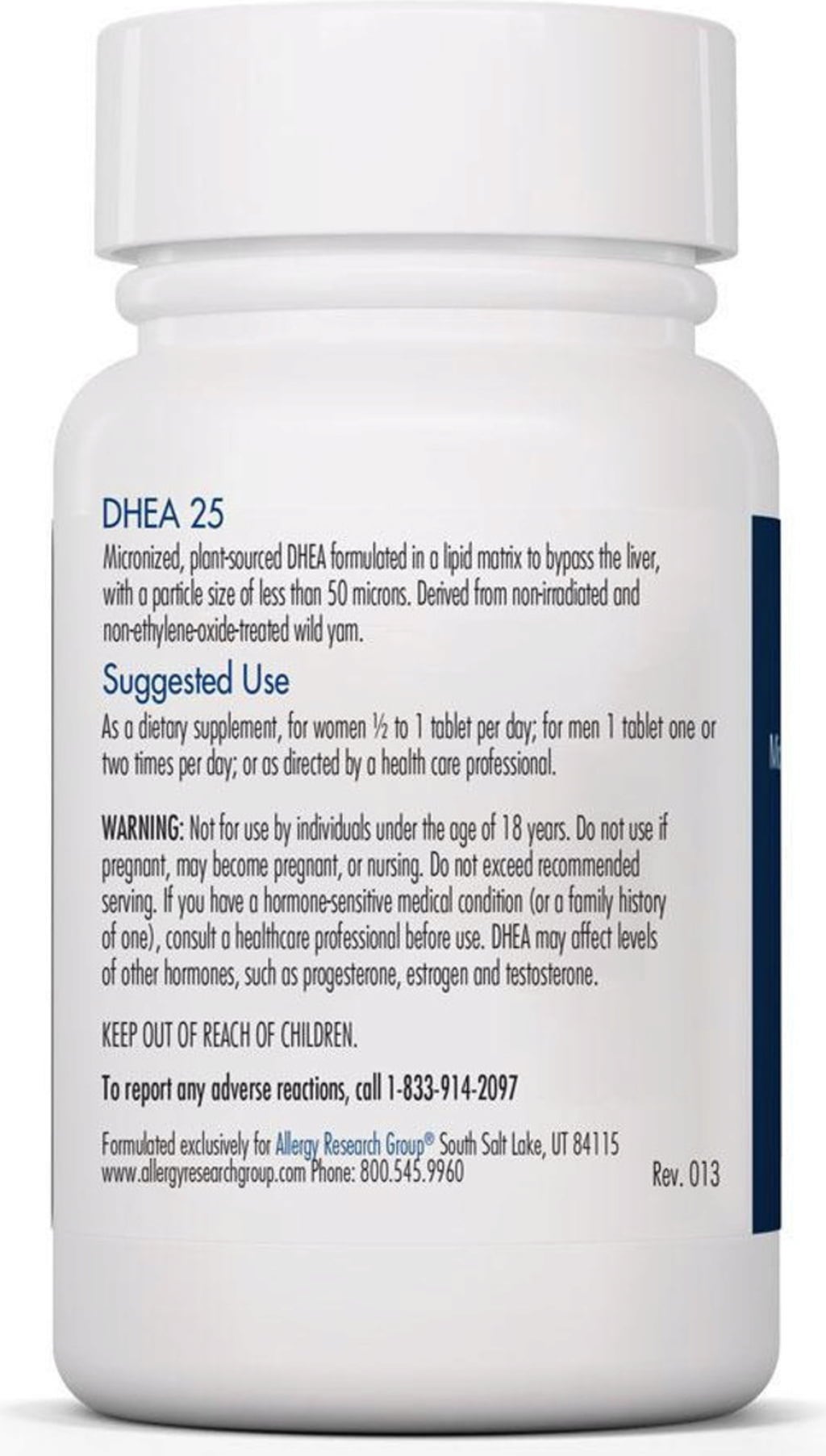 Allergy Research Group DHEA 25 mg Lipid Matrix