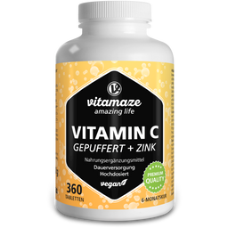 Vitamaze Vitamine C Tamponnée + Zinc - 360 comprimés