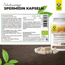 Raab Vitalfood Bio spermidin pšeničné klíčky, kapsle - 100 kapslí