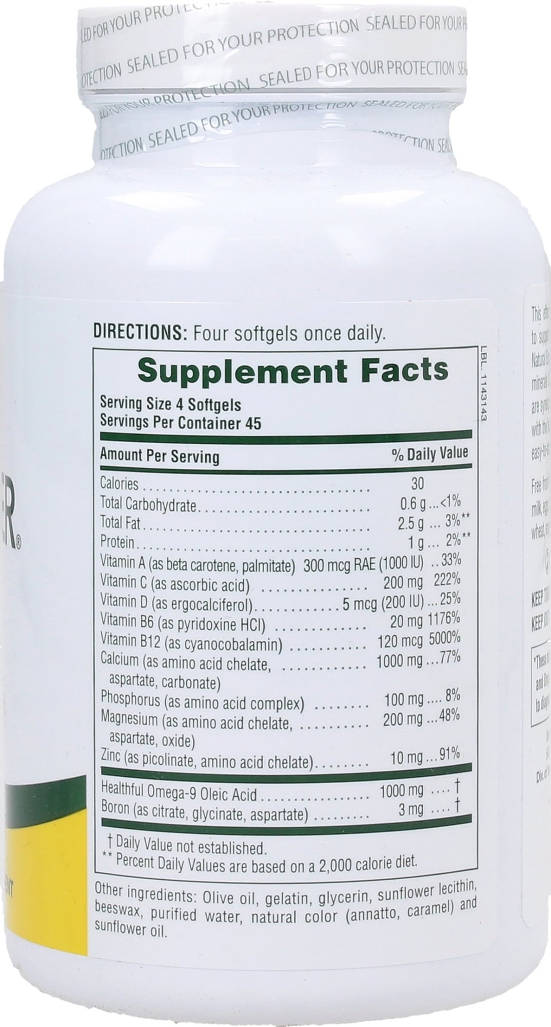 Nature's Plus Bone Power® with Boron - 180 geeliä