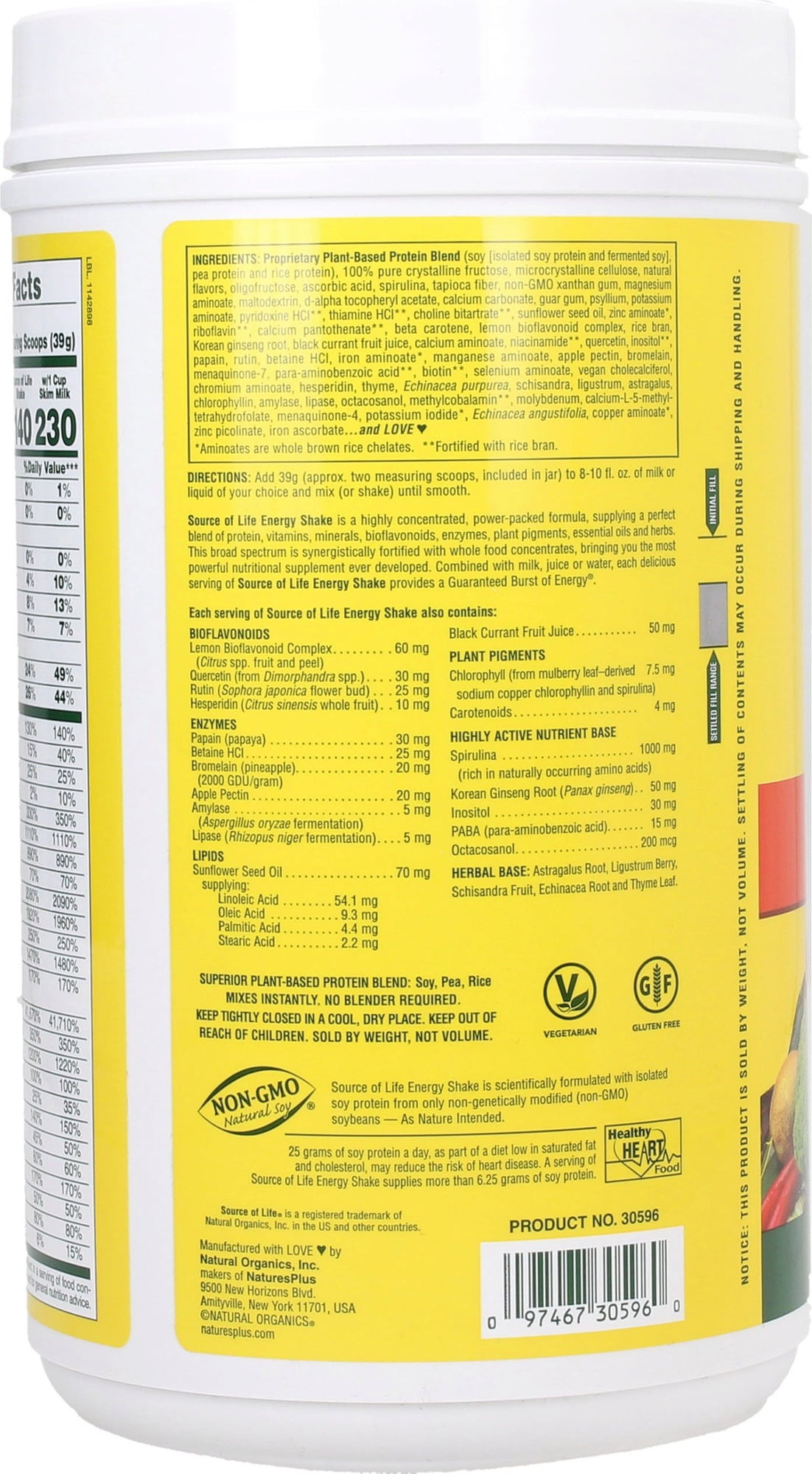 Nature's Plus Source of Life - Energy Shake - 1.014 g