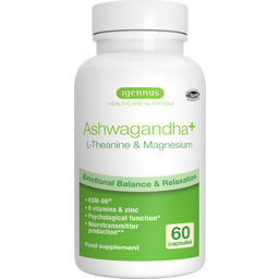 Igennus Ashwagandha+ L-Theanine & Magnesium - 60 veg. Kapseln