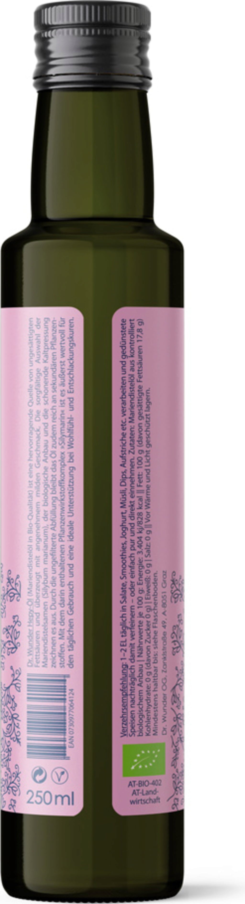 Dr. Wunder Hepy Mariendistelöl Bio - 250 ml