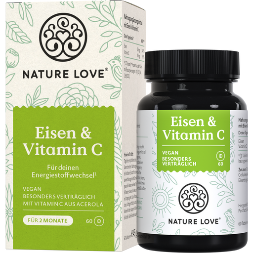 Nature Love Ferro e Vitamina C - 60 compresse