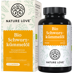 Nature Love Bio Schwarzkümmelöl - 120 Kapseln
