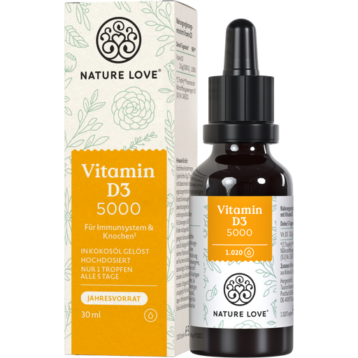 Nature Love Vitamin D3 vegetarijanski 5000 IU - 30 ml