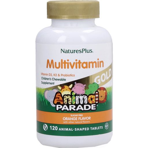 Nature's Plus Animal Parade GOLD Multivitamin - Orange - 120 comprimidos masticables