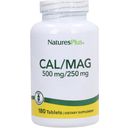 Nature's Plus Cal/Mag Tabs 500/250 mg - 180 tabliet