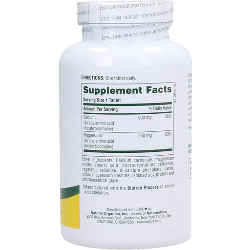 Nature's Plus Cal/Mag Tabs 500/250 mg - 180 Tabletter