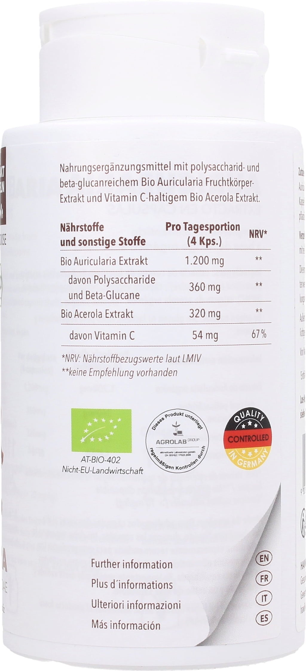 Hawlik Auricularia kivonat kapszula, Bio - 240 kapszula