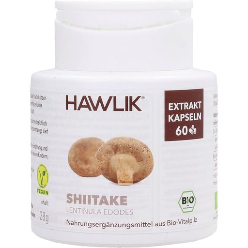 Hawlik Shiitake Extrakt Kapseln, Bio - 60 Kapseln
