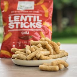 NATURAL CRUNCHY Bio Lentil Sticks - Chili - 75 g