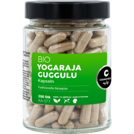 Cosmoveda Yogaraja Guggulu kapsułki organiczne - 200 Kapsułek
