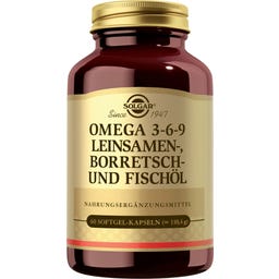 Omega 3-6-9 da Oli di Semi di Lino, Borragine e Pesce - 60 softgel