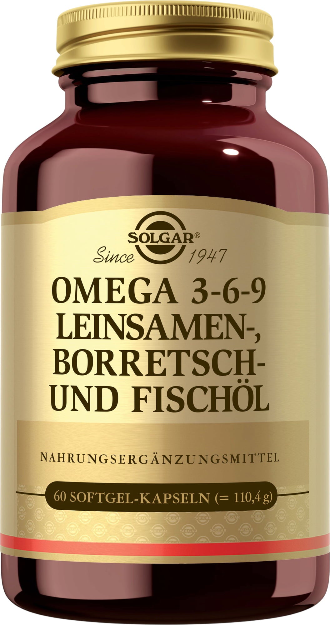 Oméga 3-6-9 des Huiles de Lin, de Bourrache et de Poisson, 60 gélules