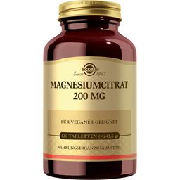SOLGAR Citrato de Magnesio, 200 mg