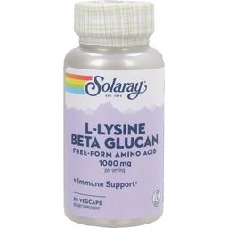 Solaray Lisina, Beta-glucano y Hojas de Olivo - 60 cápsulas